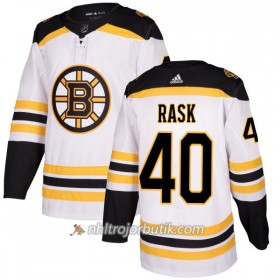 Män Ishockey Boston Bruins Tröja Tuukka Rask 40 Adidas 2017-2018 Vit Authentic